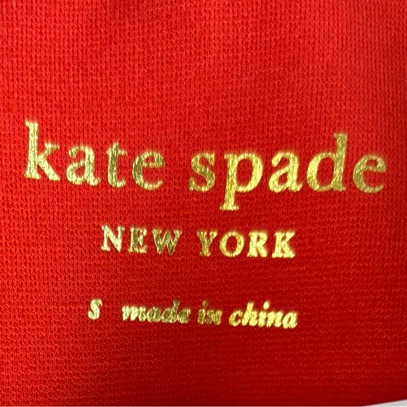 Kate Spade Tie-waist Ponte Dress Cherry Pepper Red Size Small - CUTE Dress!! - Picture 10 of 11